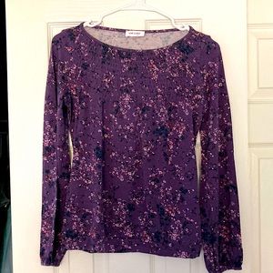 Floral knit blouse